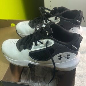Under Armour Black and White Athletic Shoes